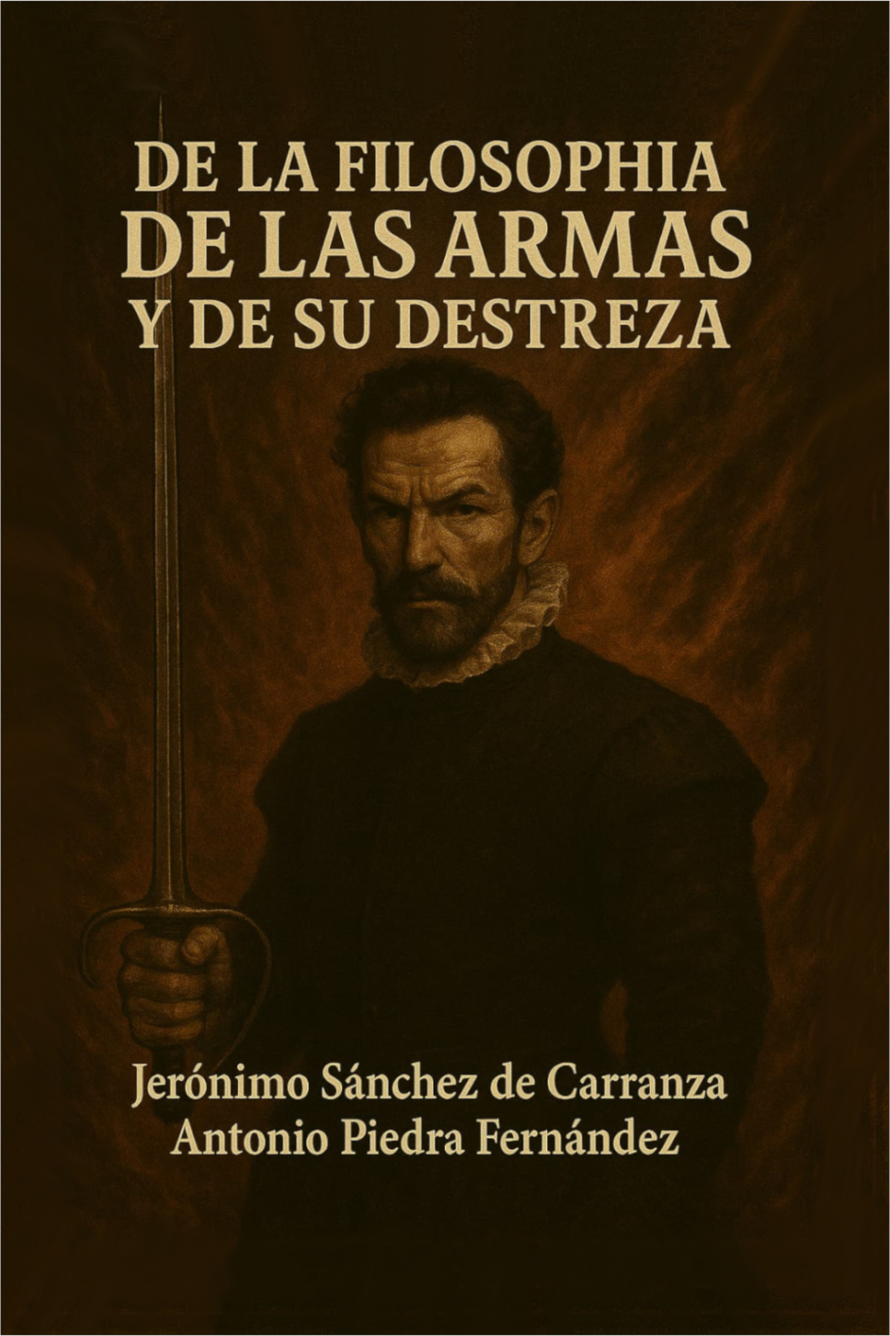 Portada del tratado histórico De la filosofía de las armas y de su Destreza y de la Agresividad y Defensa Cristiana: Jerónimo Sánchez de Carranza